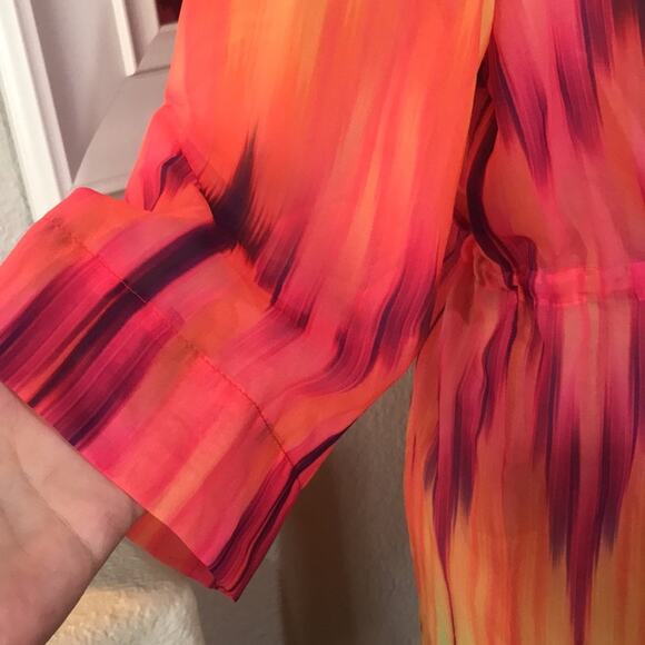 Dolcessa Swimwear Ombre Cover Up Bathing Suit Las Vegas NWT Beach Size Large - Picture 4 of 9